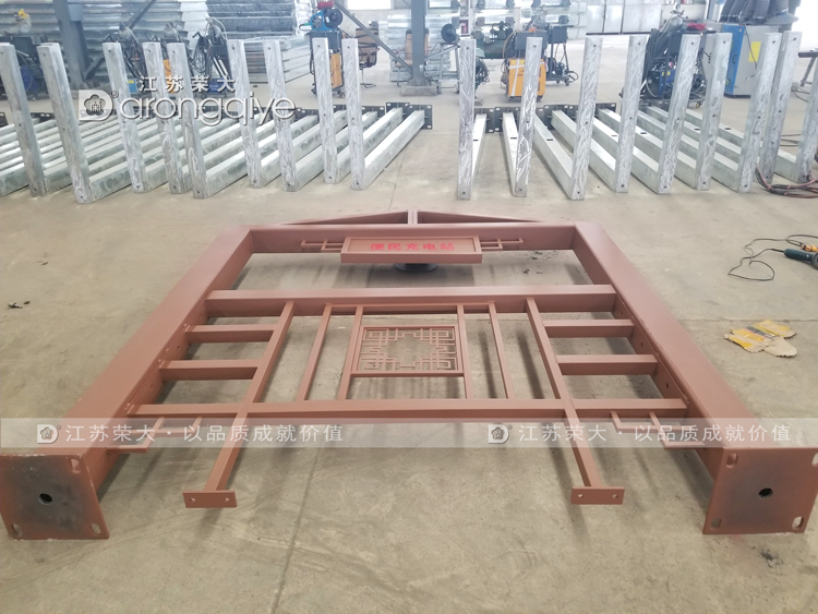 陜西仿古公交候車亭發貨圖一